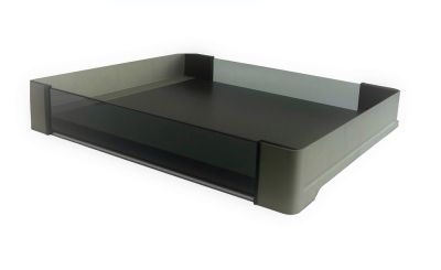 КОМПЛЕКТ Полка внутренняя выдвижная со стеклом 320 мм Конеро H 72 W 860-920 мм, шампань