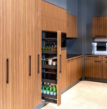 КОМПЛЕКТ ЧВ, Диспенса 90° 150 мм, H 1200-1600, Арена ПЬЮР, 4 полки, цвет АНТРАЦИТ